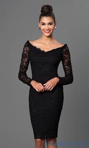 Black Lace Long Sleeve Off Shoulder Marina Dress Classy Dress Black Dresses Classy Black Lace Long Sleeve Dress