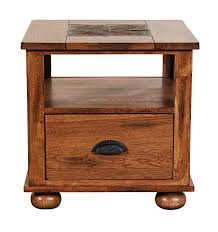 Sunny Designs Sedona End Table In Rustic Oak Review Furniture Rustic Furniture