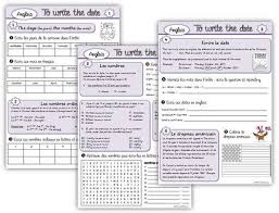 Anglais Cm1 The Date Anglais Cm1 Apprendre L Anglais Anglais Ce2