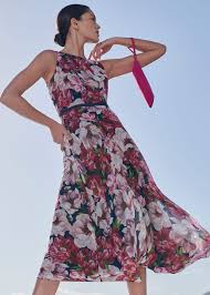 Carly Floral Midi Dress Hobbs
