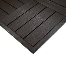 Newtechwood 4 32 Sq Ft Deck A Floor Premium Modular Composite Outdoor Flooring System Kit In Spanish Walnut Daf 4 Wn In 2020 Deck Tile Composite Decking Deck Tiles