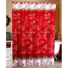 Christmas Joy Shower Curtain Walmart Com In 2020 Christmas Shower Curtains Christmas Bathroom Decor Christmas Shower