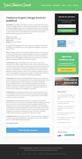 Sample Freelance Graphic Design Contract Freelance Graphic Design Web Design Contract Graphic Design Tips