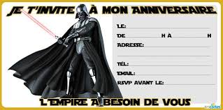 Invitation Anniversaire Star Wars A Imprimer Avec Les Personnages De Dark Vador Et Invitation Anniversaire Star Wars Invitation Anniversaire Anniversaire Star