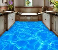 3d Blue Water Floor Mural 095 Floor Murals Floor Wallpaper Remodel Bedroom