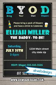 Custom Bring Your Own Diapers Baby Shower Invitations Diaper Baby Shower Invitations Baby Shower For Men Diaper Baby Shower Invitations Template