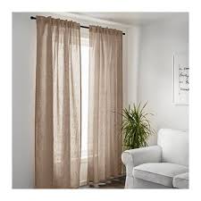 Aina Curtains 1 Pair Beige 57x98 Ikea Beige Curtains Living Room Curtains Living Room Linen Curtains Living Room