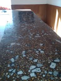 This Is Similar To What Mine Will Look Like Polished Concrete Countertop With Crushed Marble Glass Countertops Concrete Countertops Cement Countertops