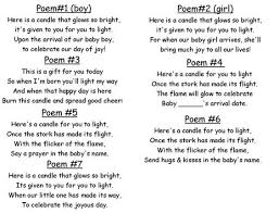 Baby Shower Candle Poem Baby Shower Candles Baby Shower Candle Favors Baby Shower Poems