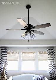 Diy Makeover Caged Light Ceiling Fan Ceiling Fan Light Cover Diy Ceiling Ceiling Fan Makeover