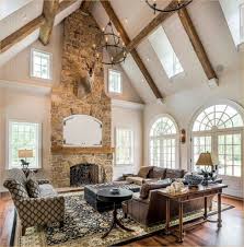 45 Awesome Great Room Vaulted Ceiling Farmhouse Ideas Have Fun Decor Vaulted Ceiling Living Room Cathedral Ceiling Living Room Farm House Living Room