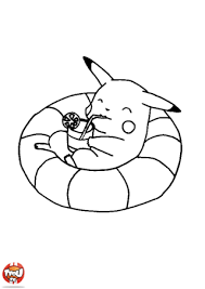 Pikachu Dans La Piscine Coloriages Pokemon Coloriage Pikachu Coloriage Pokemon Coloriage