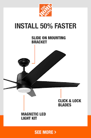 Make Fan Installation Easy With The Hampton Bay Mara From The Home Depot In 2020 Black Ceiling Fan Hampton Bay Ceiling Fan
