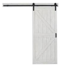 Truporte 36 In X 84 In Sandstone Oak K Design Solid Core Interior Barn Door With Rustic Hardware Kit Bd052w01so1soe36084 The Home Depot In 2020 Interior Barn Doors Interior Sliding Barn