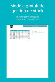 Modele Gratuit De Gestion De Stock Sur Excel Bar Chart Chart Excel