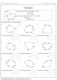 Polygon Worksheets Angles Worksheet Geometry Worksheets Geometry Angles