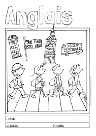 Affichages Utiles En Vrac Anglais Ce1 Pages De Garde Cahiers Anglais Ce2