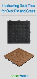 Outdoor Flooring Over Grass Or Dirt Interlocking Tiles Patio Tiles Outdoor Flooring Concrete Patio Makeover