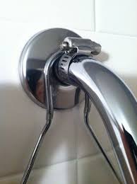Use A Hose Clamp To Keep A Shower Caddy From Sliding Off Shower Caddy Shower Organization Shower Organizer Diy