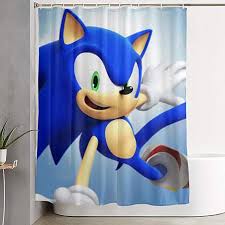 Sonic The Hedgehog Shower Curtain Bathroom Decor In 2020 Bathroom Decor Bathroom Shower Curtains Sonic The Hedgehog