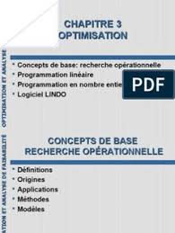 Ch3 Mgc 800 Programmation Lineaire Nom D Allah Recherche Operationnelle