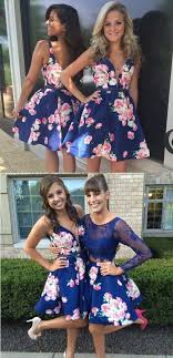 2016 Homecoming Dress Short Homecoming Dress Royal Blue Homecoming Dress Floral Homecoming Dresses Satin Homecoming Dress Homecoming Dresses