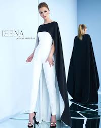 25634i Mac Duggal Fashion Black Women Fashion Jumpsuit Elegant