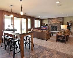 Basement Kitchen Island Bar Seating Design Pictures Remodel Decor And Ideas Page 13 Basement Design Finishing Basement Basement Kitchen