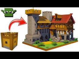 Minecraft Medieval Fortified House Tutorial Easy 5x5 Building System Youtube Minecraft Medieval Minecraft Tutorial Minecraft Castle