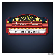 Home Theater Marquee Personalized Sign Wooden Wall Signs Home Theater Setup Home Theater