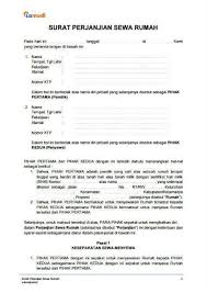 Sewa Rumah Surat Syllabus Template Doc