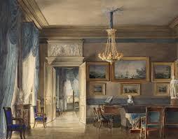 Watercolor Empire Style The Fuller Collection Empire Style Interior Paintings Interior Art