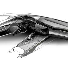 Guillaume Daniel 508 Cockpit Car Interior Design Sketch Car Interior Sketch Car Interior