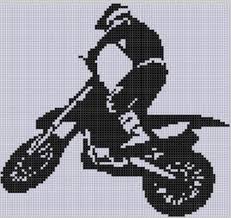 Dirt Bike Cross Stitch Pattern Etsy Cross Stitch Patterns Cross Stitch Charts Cross Stitch