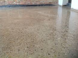 Specify Images Of Interior Design Soft Brown Glossy Polished Concrete Floor Feat Black Gravel Combine Motive Polishe Concrete Floors Polished Concrete Flooring