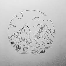 Pin By Ladom On Umenie Kreslene Ceruzou Landscape Drawing Easy Art Sketches Sketchbook Drawings