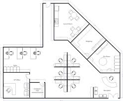 Open Office Layout Example Smartdraw Office Floor Plan Open Office Layout Office Layout