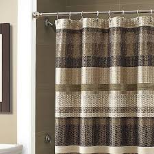 Croscill Reg Portland 70 Inch X 84 Inch Shower Curtain In Black Rustic Bathroom Shower Stall Shower Curtain Black Shower Curtains