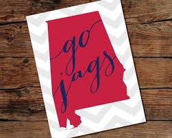 Printable Go Jags University Of South Alabama State Of Alabama Printable Sign Digital File Print At Ho Troy University University Of South Alabama Troy