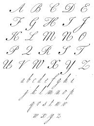 Exemplars Cursive Letters Fancy Tattoo Fonts Cursive Cursive Alphabet