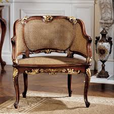 Louis Xv Armchair Rattan Chair Luxury Bedroom Design Rococo Furniture