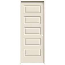 Jeld Wen 24 In X 80 In Rockport Primed Left Hand Smooth Molded Composite Mdf Single Prehung Interior Door Thdjw137400033 The Home Depot Doors Interior Prehung Interior Doors Black Interior Doors