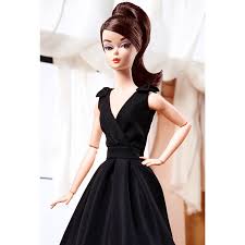 Classic Black Dress Barbie Doll Brunette Dwf53 Barbie Classic Black Dress Dresses Black Dress