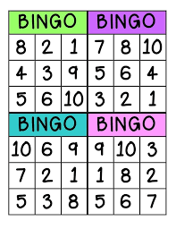 Bingo Numbers 1 10 Math Bingo Numbers Preschool Numbers 1 10