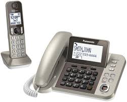 Kx Tgf350n Corded Cordless Phone And Answering Machine With 1 Cordless Handset Answering Machines Cordless Phone Phone
