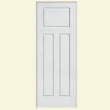 Masonite Solidoor Glenview Smooth 3 Panel Craftsman Solid Core Primed Composite Single Prehung Interior Door 19600 The Home Depot Prehung Interior Doors Prime And Composite Masonite