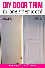 Interior Door Trim A Quick And Easy Diy Diy Interior Doors Interior Door Trim Diy Door Molding