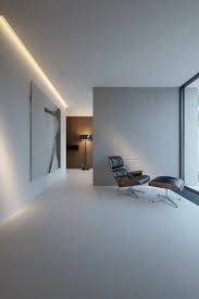 Indirect Lighting Set Up Modern Living Room Minimal Interior Design Minimalism Interior Interior Design Examples