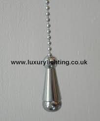 Decorative Polished Chrome Finish Pull Chain Suitable For Use On Ceiling Pull Cord Switches Available From Light Decorations Ceiling Fan Pull Chain Light Pull
