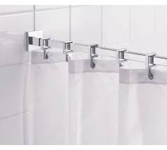 Buy Croydex Square Shower Curtain Rod And Rings Chrome Plated Shower Poles Argos Shower Curtain Rods Modern Shower Curtains Luxury Shower Curtain